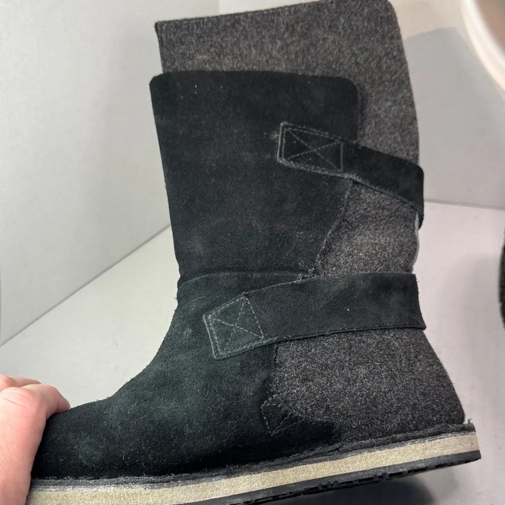 SOREL Chipahko Felted Wool Buckles Leather Winter Snow Boots Boho, EU 36 Girls 4